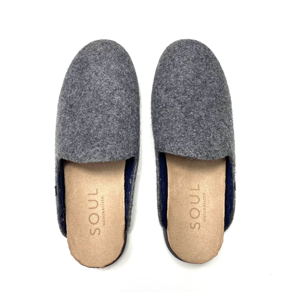 SOUL Naturalizer Amelia Grey Felt Clog Size 8.5